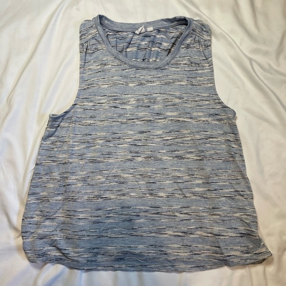 GAP Tops - Gap size medium blue and white stripped tank top